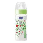 Chicco Wellbeing Feeding Bottle - Green 250 ml