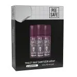 Pee Safe Toilet Seat Sanitizer Spray - Lavender (Pack of 3 X 50 ml )