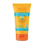 VLCC 3D Youth Boost SPF 40 Pa +++ Sunscreen Gel Creme UV-Protection for All Skin Types 50gm