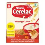 Nestle Cerelac Stage 1 (6 Months+) Powder - Wheat Apple Carrot 300 gm (Refill Pack)