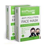 BodyGuard Reusable Anti Pollution Face Mask with Activated Carbon - Large (Pack of 2)
