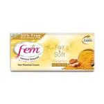 Fem Fairness Naturals Fair & Soft Hair Removal Cream for Oily Skin - Turmeric 40 gm