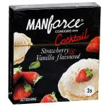 Manforce Cocktail Condoms - Strawberry & Vanilla Flavoured 3's