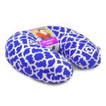VIAGGI Microbead U Shape Travel Neck Pillow - Trellis Blue