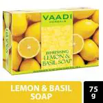 Vaadi Herbals Handmade Soap with Essential Oils - Refreshing Lemon & Basil 75gm