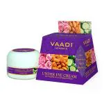 Vaadi Herbals Under Eye Cream - Almond Oil & Cucumber Extract with Pink Rose 30gm