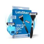 LetsShave Pro 3 Shaving Razor - Men