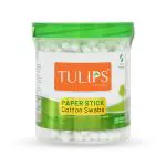 Tulips Paper Sticks Eco-Friendly Cotton Swabs 100's