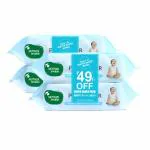 Mother Sparsh 99% Water Based Wipes (Pack of 4 x 72's)