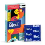 Bleu 3 in 1 High Grade Natural Latex Dotted Ribbed and Contour Shaped Condoms 8's