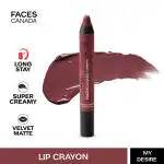 Faces Canada Ultime Pro Matte Lip Crayon My Desire 38 2.8 Gm