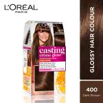 L'Oreal Paris Casting Creme Gloss Hair Color, 400 Dark Brown 159.5 Gm