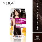 L'Oreal Paris Casting Creme Gloss Hair Color, 323 Sonam'S Dark Chocolate 159.5 Gm