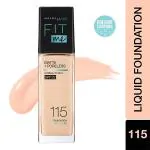 Maybelline New York Fit Me Matte+Poreless 16H Oil Control Spf 22 Foundation, 115 30 ml