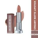 Maybelline New York Color Sensational Creamy Matte Lipstick, 631 Mysterious Mocha 3.9 gm
