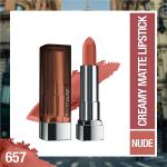 Maybelline New York Color Sensational Creamy Matte Lipstick, 657 Nude Nuance 3.9 gm