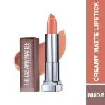 Maybelline New York Color Sensational Creamy Matte Lipstick, 655 Daringly Nude 3.9 gm