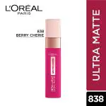 L'Oreal Paris Infallible Ultra Matte Liquid Lipstick, Les Macarons, 838 Berry Cherie 5 ml