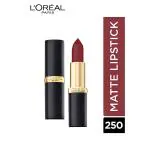 L'Oreal Paris Color Riche Moist Matte Lipstick, 250 Rich Merlot 3.7 Gm