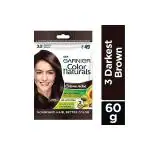 Garnier Color Naturals Creme hair color, Shade 3 Darkest Brown 105.6 gm