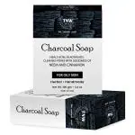 Tnw The Natural Wash Handmade Activated Charcoal Soap with Neem and Cinnamon Effect 100gm