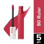 Maybelline New York Super Stay Matte Ink Liquid Lipstick, 80 Ruler 5 Gm
