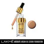 Lakme Absolute Argan Oil Serum Foundation with SPF 45 W240 Warm Beige 15ml