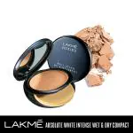 Lakme Absolute Wet & Dry Compact,Spf25 UVB/UVB +Hyaluronic Acid Golden Sand 03 9gm