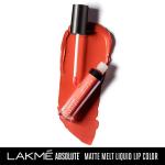 Lakme Absolute Matte Melt Liquid Lip Color Crazy Tangerine 6 Ml