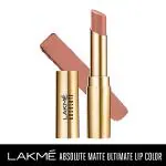 Lakme Absolute Matte Ultimate Lip Color With Argan Oil Brunch Nude 3.4 Gm