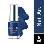 Lakme Color Crush Nailart M6 Navy Blue 6 Ml