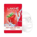 Lakme Blush & Glow Strawberry Sheet Mask 25 Ml