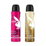 Playboy Super W + VIP Deo New Combo Set - Pack of 2 Mens 300 ml