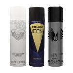 Police Contemporary + Icon + Titanium Wings Deodorant Spray - For Men 600ml 600 ml