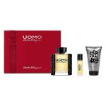 Salvatore Ferragamo Uomo Gift Set (Eau de Toilette 100ml + Shampoo Shower Gel 100ml + SPR10ml) 210 ml