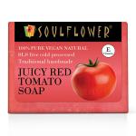Soulflower Juciy Red Tomato Soap 150 gm
