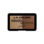 L.A. Colors Highlight & Contour Palette - Medium to Tan 7 gm