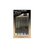 L.A. Colors 10 pc Eye-Tribute Eyeliner with Sharpener Gift Set 13.5 gm