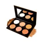 Miss Rose 6 Color Shimmery Highlighter Glow Palette 7003 - 037 27 gm