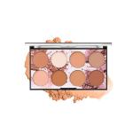 Miss Rose Professional 8 Color Face Highlighting & Contour Palette 7003 - 050N 01 20 gm