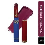 SUGAR Cosmetics X Wonder Woman Creamy Matte Lipstick - 03 Crime Fighter 2 gm
