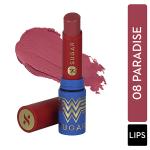 SUGAR Cosmetics X Wonder Woman Everlasting Matte Lipstick - 08 Paradise 3.2 gm