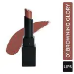 SUGAR Cosmetics Nothing Else Matter Longwear Lipstick - 01 Browning Glory 3.2gm