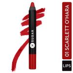 SUGAR Cosmetics Matte As Hell Crayon Lipstick - 01 Scarlett O'hara (Red) 2.8 gm