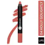 SUGAR Cosmetics Matte As Hell Crayon Lipstick - 04 Holly Golightly (Nude) 2.8 gm