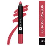 SUGAR Cosmetics Matte As Hell Crayon Lipstick - 05 Rose Dawson (Rose Pink) 2.8 gm