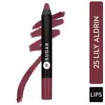 SUGAR Cosmetics Matte As Hell Crayon Lipstick - 25 Lily Aldrin (Mauve Pink) 2.8 gm