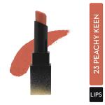 SUGAR Cosmetics Nothing Else Matter Longwear Lipstick - 23 Peachy Keen (Light Peach/Pastel Peach) 3.5 gm