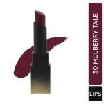 SUGAR Cosmetics Nothing Else Matter Longwear Lipstick - 30 Mulberry Tale (Deep Berry (red tone)/ Mulberry) 3.2gm