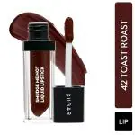 SUGAR Cosmetics Smudge Me Not Liquid Lipstick - 42 Toast Roast (Deep Reddish Brown) 4.5 ml